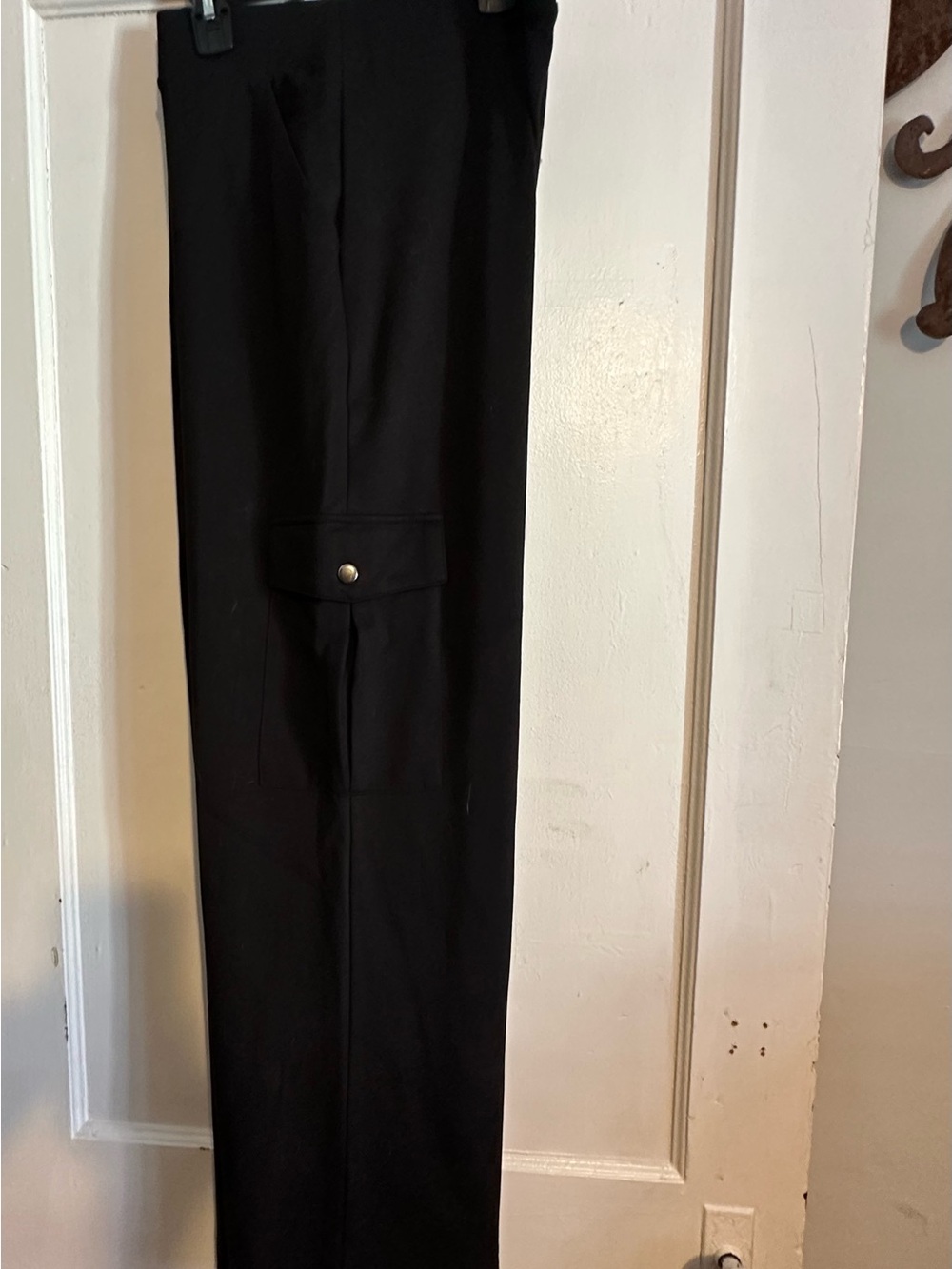 Women's Black Cargo Trousers